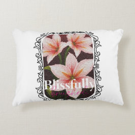 Scarlet Blossom Accent Kussen