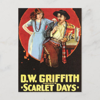 Scarlet Days Movie Poster Briefkaart