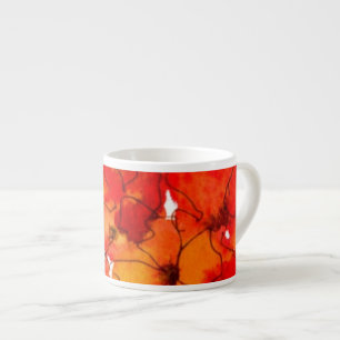 Scarlet en Oranje Wallbloemen Espresso Mok