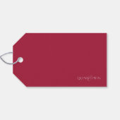 Scarlet Familienaam Script Cadeaus Labels Cadeaulabel (Achterkant Horizontaal)