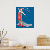 Scarlet Flapper Poster (Keuken)