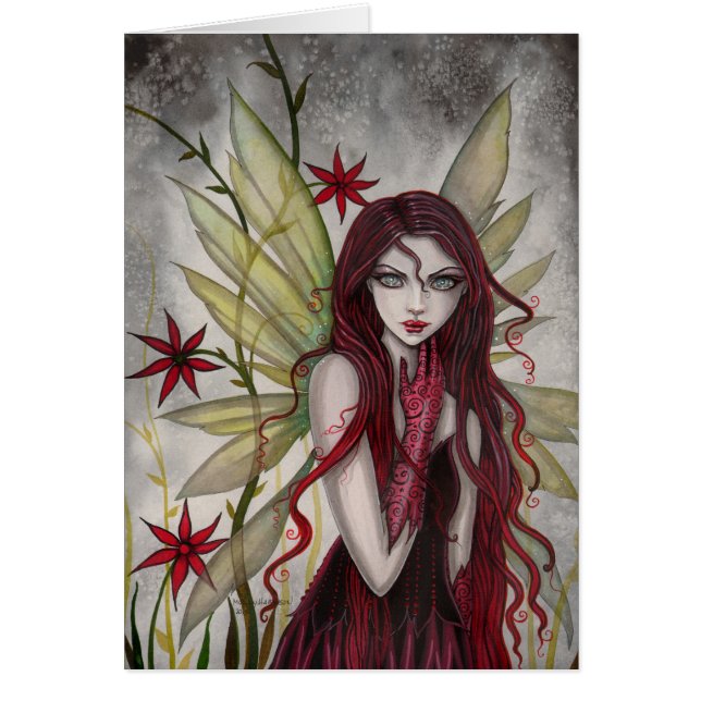 Scarlet Flower Fantasy Art van Molly Harrison (Voorkant)