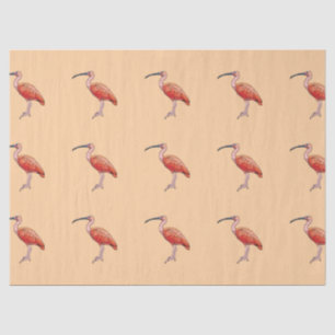 Scarlet Ibis Bird Happy Birthday Tissuepapier