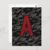 Scarlet Letter A Briefkaart (Voorkant / Achterkant)