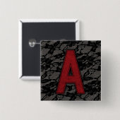 Scarlet Letter A Vierkante Button 5,1 Cm (Voorkant /achterkant)