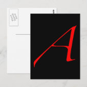 Scarlet letter A (voor atheïst) Briefkaart (Voorkant / Achterkant)