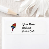  Scarlet Macaw Art Etiket (Insitu)