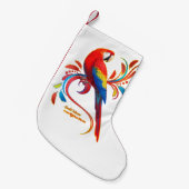 Scarlet Macaw Kleine Kerstsok (Voorkant (Hangend))