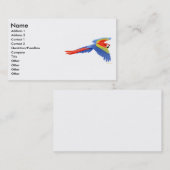 Scarlet Macaw-profielkaart Visitekaartje (Voorkant / Achterkant)