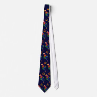 Scarlet Macaw Tropische necktie Stropdas