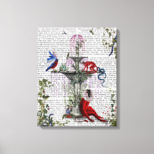 Scarlet Monkey Canvas Afdruk