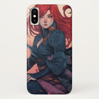 Scarlet Moon Kunoichi iPhone X Hoesje