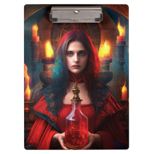 Scarlet Mystic Witch Clipboard Klembord