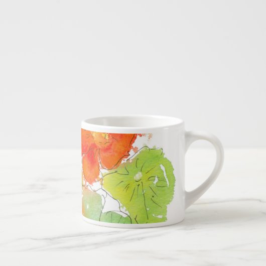 Scarlet Nasturtiums Espresso Mug (Droite)