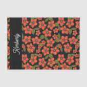 Scarlet Pimpernel Watercolor Name Tissuepapier (Voorkant)