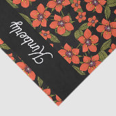 Scarlet Pimpernel Watercolor Name Tissuepapier (Detail)