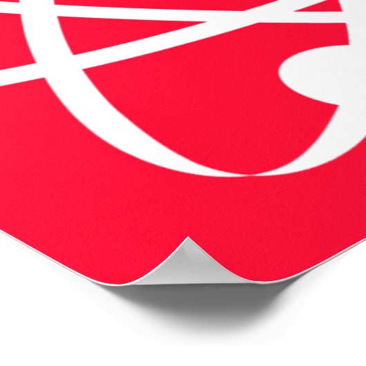 Scarlet Red, Atom Poster (Hoek)