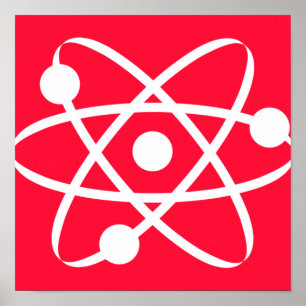 Scarlet Red; Atom Poster