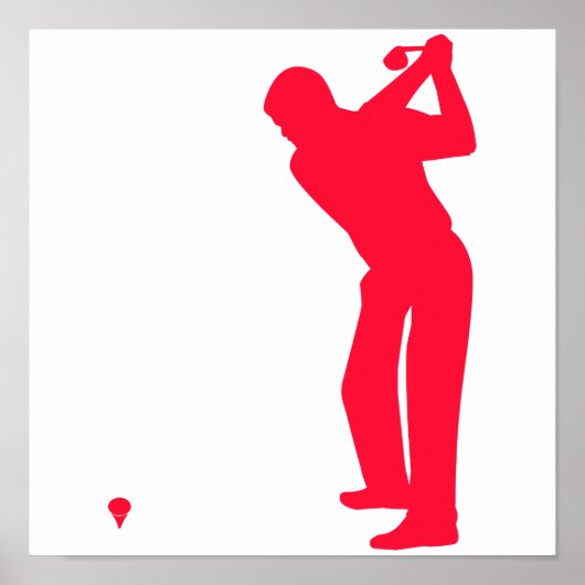 Scarlet Red Golf Poster (Voorkant)