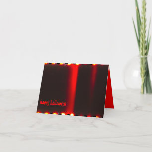 Scarlet Red Gothic Halloween Kaart