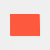 Scarlet Red Kleur Achtergrond Helrood licht vuur Post-it® Notes (Voorkant)