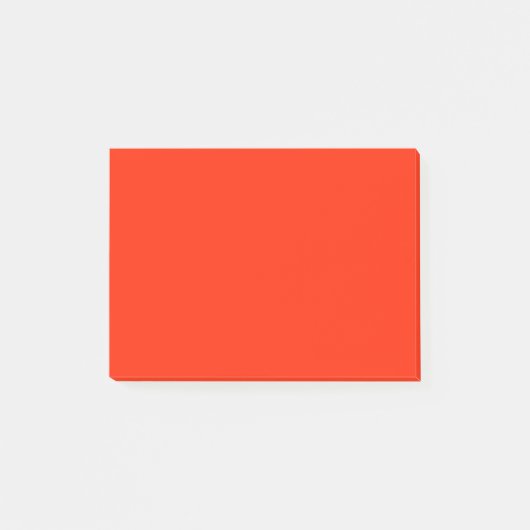 Scarlet Red Kleur Achtergrond Helrood licht vuur Post-it® Notes (Voorkant)
