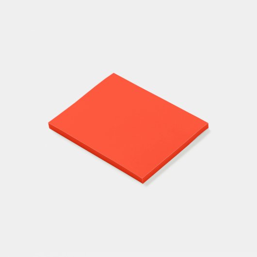 Scarlet Red Kleur Achtergrond Helrood licht vuur Post-it® Notes (Schuin)