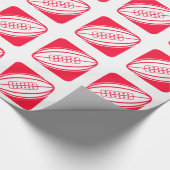 Scarlet Red Rugby Cadeaupapier (Hoek)