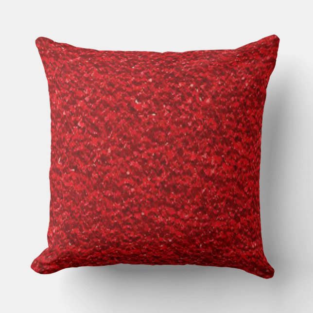 Scarlet Red Texture Kussen (Voorkant)