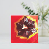 Scarlet Red Tulip flatcard (Staand voorkant)