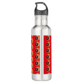 Scarlet Red Tulip Waterfles (Achterkant)