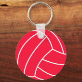 Scarlet Red Volleyball Sleutelhanger (Voorkant)