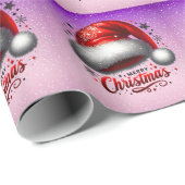 Scarlet Santa Hat Glow  Cadeaupapier (Rol Hoek)