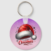 Scarlet Santa Hat Glow Sleutelhanger (Voorkant)