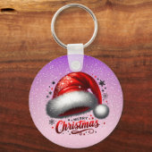 Scarlet Santa Hat Glow Sleutelhanger (Voorkant)