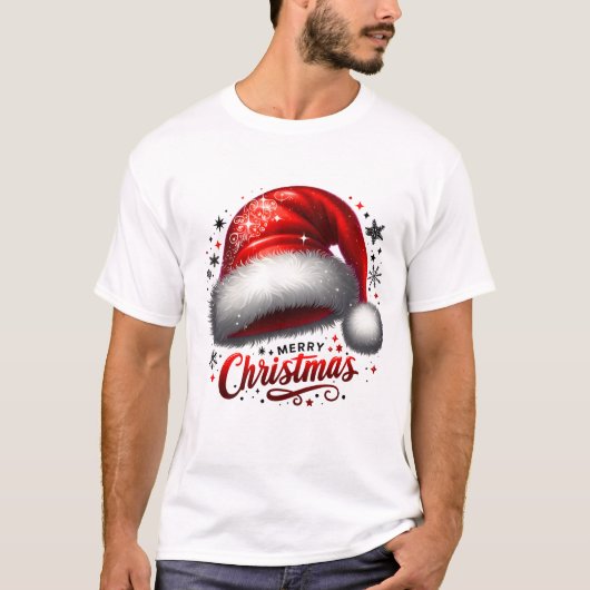 Scarlet Santa Hat Glow T-shirt (Voorkant)