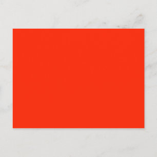 Scarlet Solid Color Briefkaart