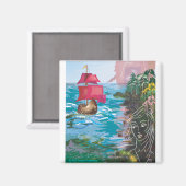 Scarlet zeilen magneet (Voorkant / Achterkant)