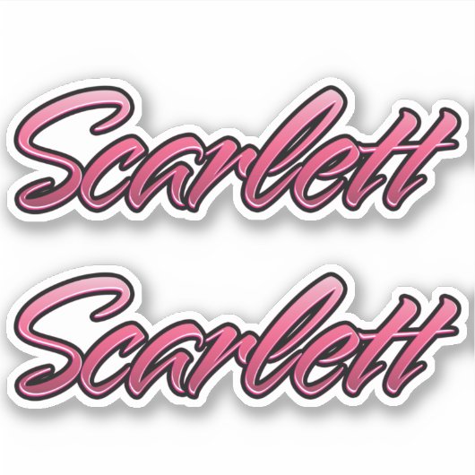 Scarlett faded pink Autocollants (Devant)