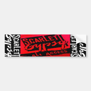 Scarlett Gypsy Glam Metal Rock Band Bumpersticker