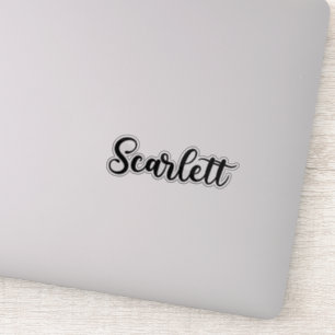 Scarlett Naam - Handgeschreven kalligrafie Sticker