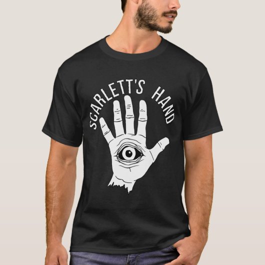 Scarlett's hand Logo Black T-Shirt (Voorkant)