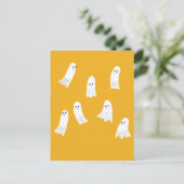 Scarry Halloween Ghosts Scandi Spooky Design Briefkaart (Staand voorkant)