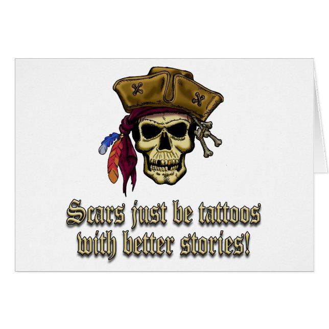 Scars zijn gewoon Tattoos (Voorkant Horizontaal)