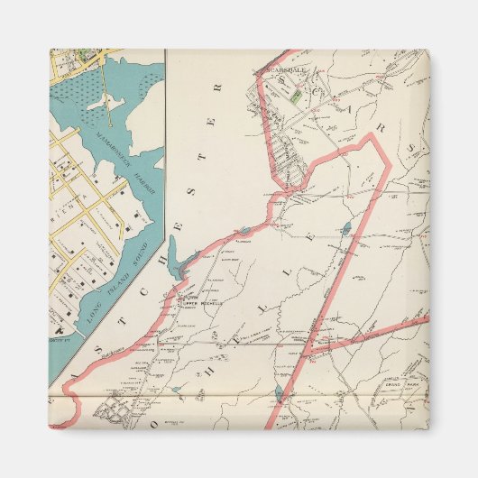 Scarsdale, New Rochelle, Mamaroneck-steden Magneet (Voorkant)