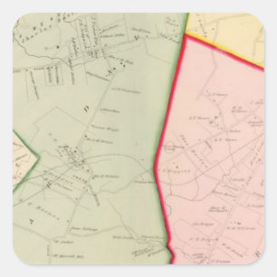 Scarsdale, White Plains, New York Vierkante Sticker