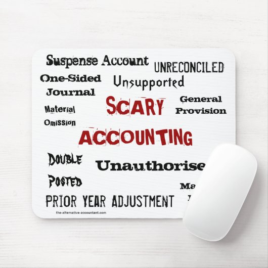 Scary Accounting Accountant Halloween Funny Muismat (Met muis)