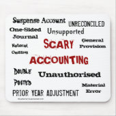 Scary Accounting Accountant Halloween Funny Muismat (Voorkant)