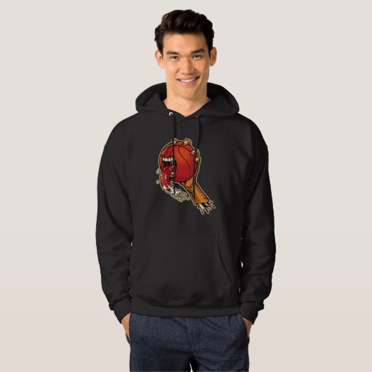 Scary Basketball Hoodie (Voorkant volledig)
