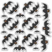 Scary Bat Stickers van verschillende maten (Voorkant)